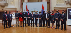 20 May 2021  The Head and members of the PFG with Indonesia and the Indonesian Ambassador to Serbia